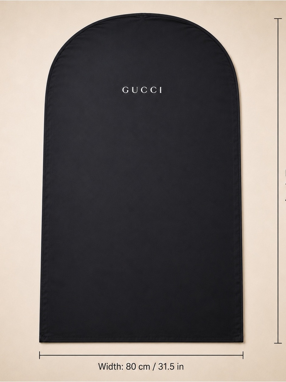 Gucci Garment Bag Dust Cover Black Logo | Suit Dress Coat Travel Storage - Picture 3 of 3
